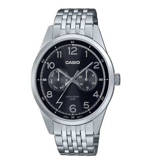 Orologio Casio Uomo in Acciaio MTP-E340D-1AVDF - MTP-E340D-1AVDF